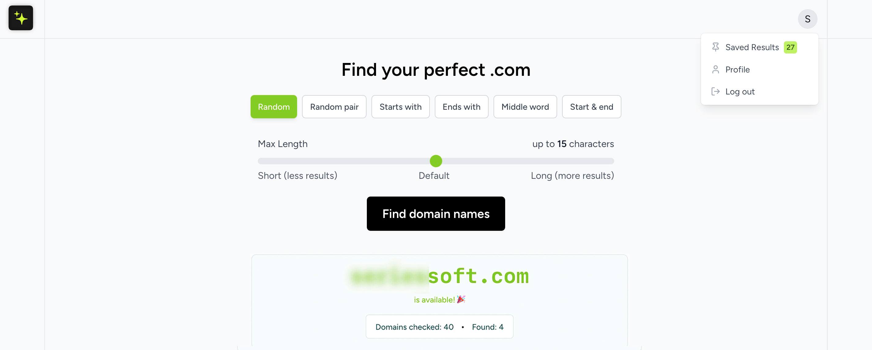 Domain search